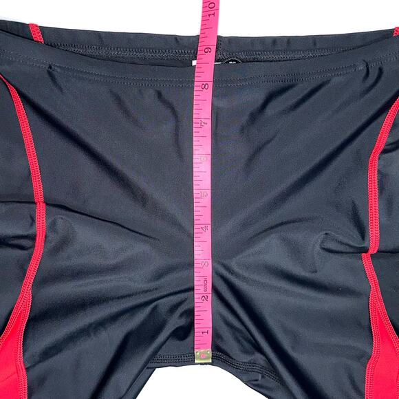 NWT TYR Men’s Alliance Splice Jammer Black Red Swimsuit Size 32 - Picture 12 of 13